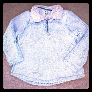 Green tea Sherpa pullover